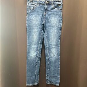 Justice Blue Straight Leg Jeans with Classic Style